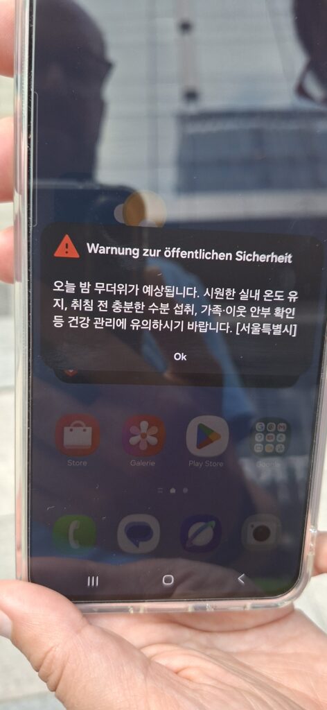 Warnmeldung Hitze